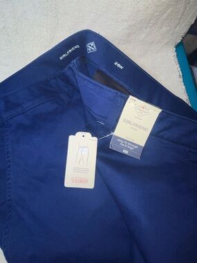 St John’s Bay Girlfriend Chino Pants 26 - New - American Navy